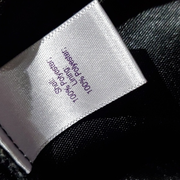 WOMENS BLACK SHIMMER DRESSY SHORT SLEEVE BLOUSE SIZE XLFITTED DRAPED TOP - Picture 8 of 8